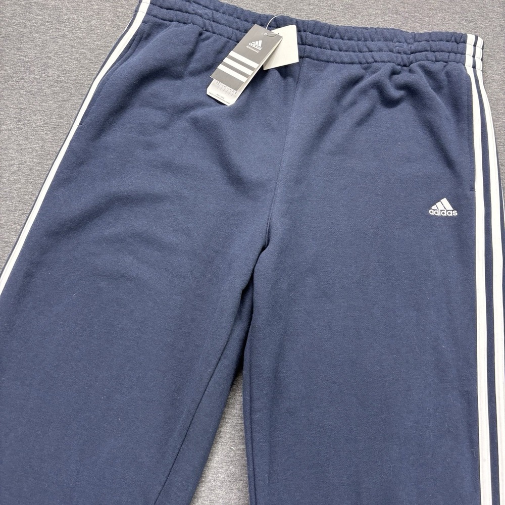 Adidas Attitude Fleece Performance Joggers Sweatpants Mens XL‎ Blue White NEW